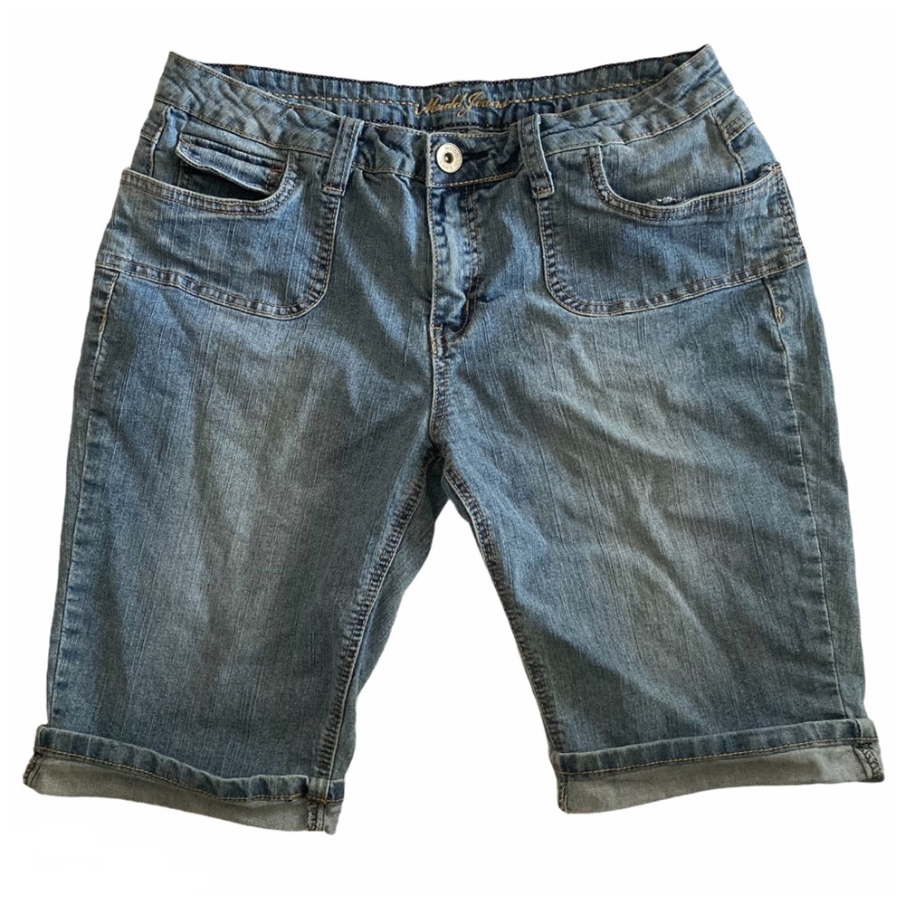 Mudd Jeans Mid-Rise Bermuda Shorts - 13